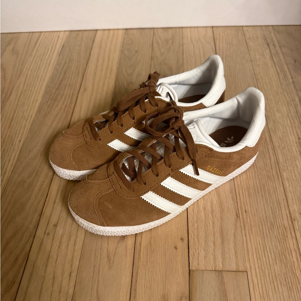 Adidas Suede Brown and White Sneakers